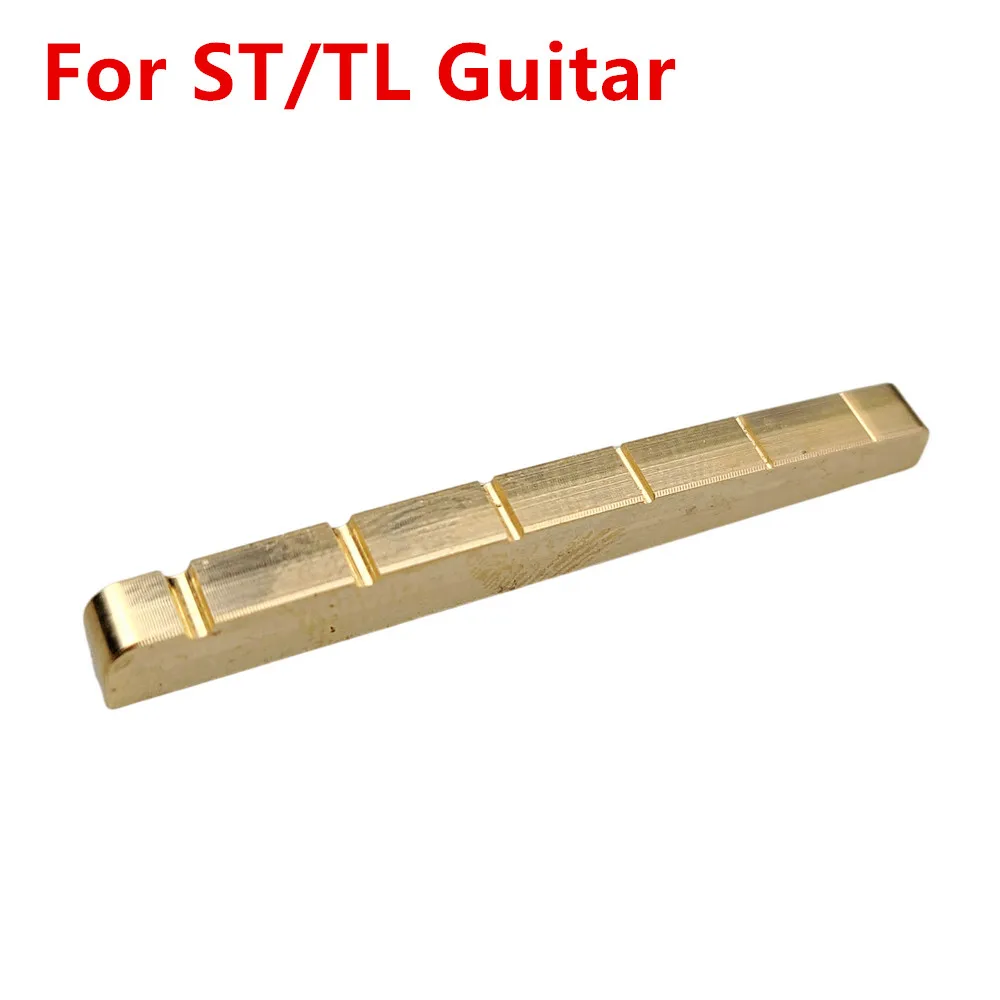 1 Piece Solid Brass Metal Electric Guitar Nut 42mm 43mm for ST TL Style Electric Guitar