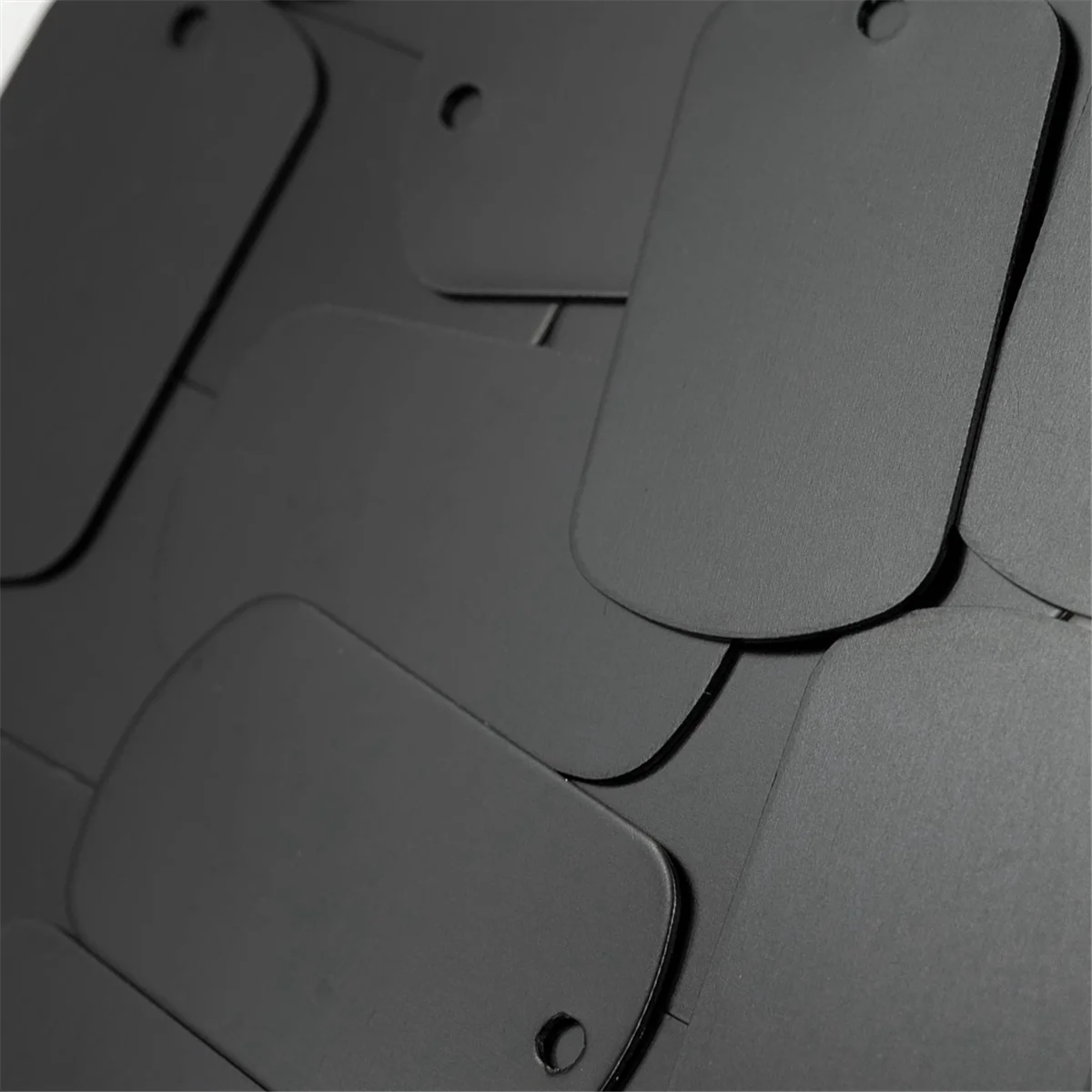 50 stuks metalen stempelen blanks zwart voor stempelen, graveren blanks aluminium stempelen blanks sleutelhanger blanco dog tag