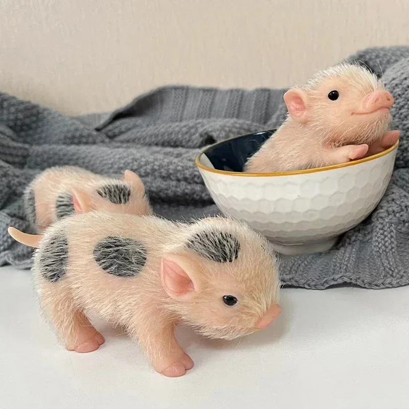 5 Inch Soft Silicone Baby Doll Reborn Piglet Mini Doll Realistic Animal Pig Dolls Kids Toy Same as Pictures bebe reborn juguetes