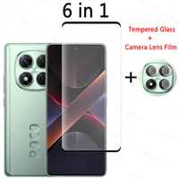 Full Cover Tempered Glass For Xiaomi Poco X7 Screen Protector Camera Lens Film For Poco X7 5G Glass For Poco X7 Glass 6.67 inch