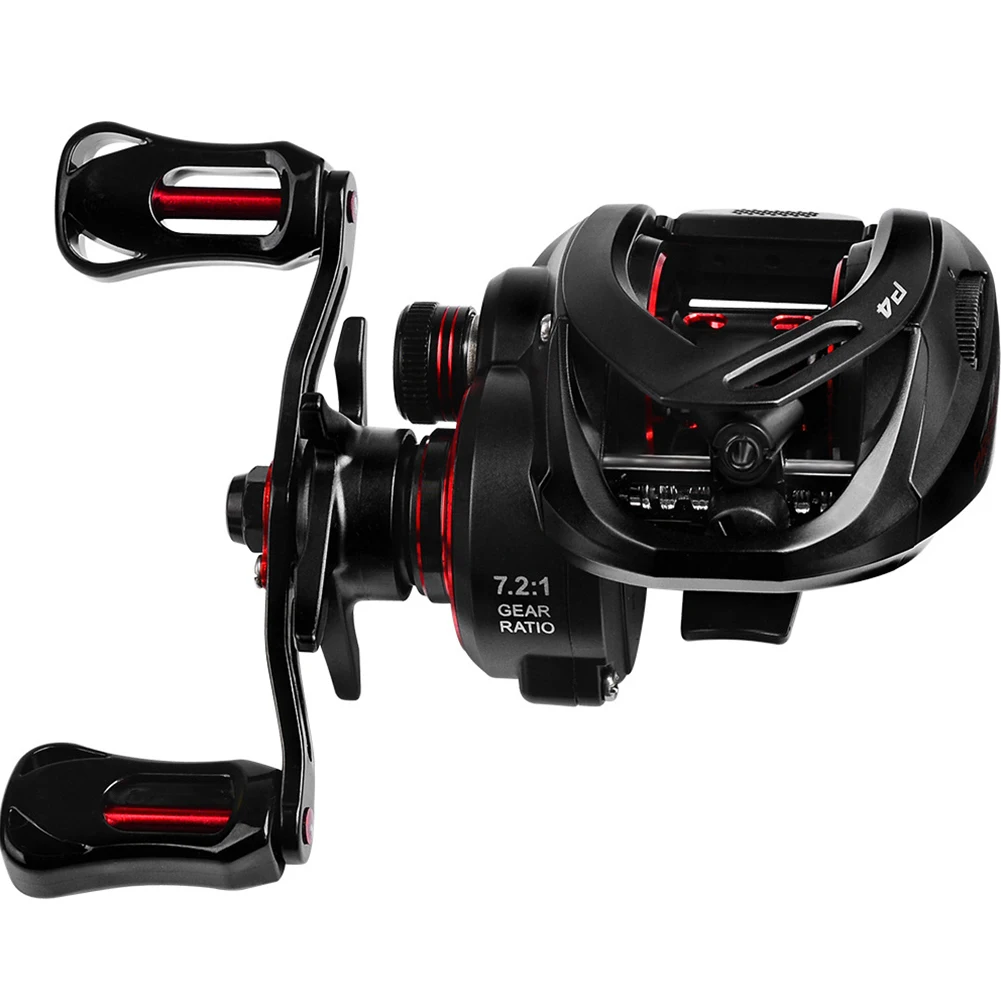 Baitcasting Reels 8kg MAX Drag 7.2:1 Gear Ratio With Unloading Alarm 5+1BB Fishing Tools Accessories