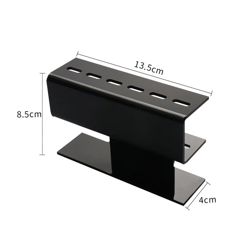 6穴ピンセット収納ラックまつげエクステンションツールオーガナイザーディスプレイスタンドプラスチックまつげ移植ピンセットホルダー