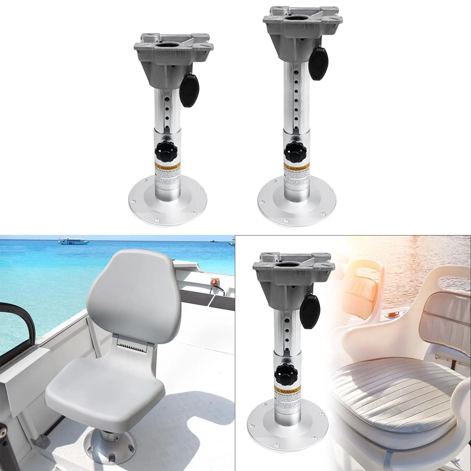 

Boat Seat Pedestal PVC,Sturdy Versatile Portable Heavy Duty High Performance,Lightweight Boat Seat Base Adjustable Height