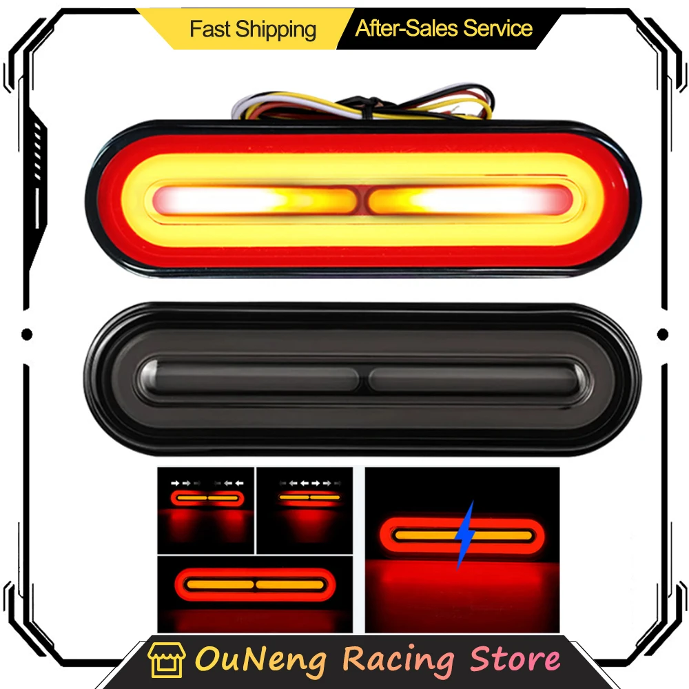 

Motorcycle LED Tail Lights Red Yellow Rear Brake stop lamp with turn signal light DRL For Motorbike Dirt Pit bike ATV UTV