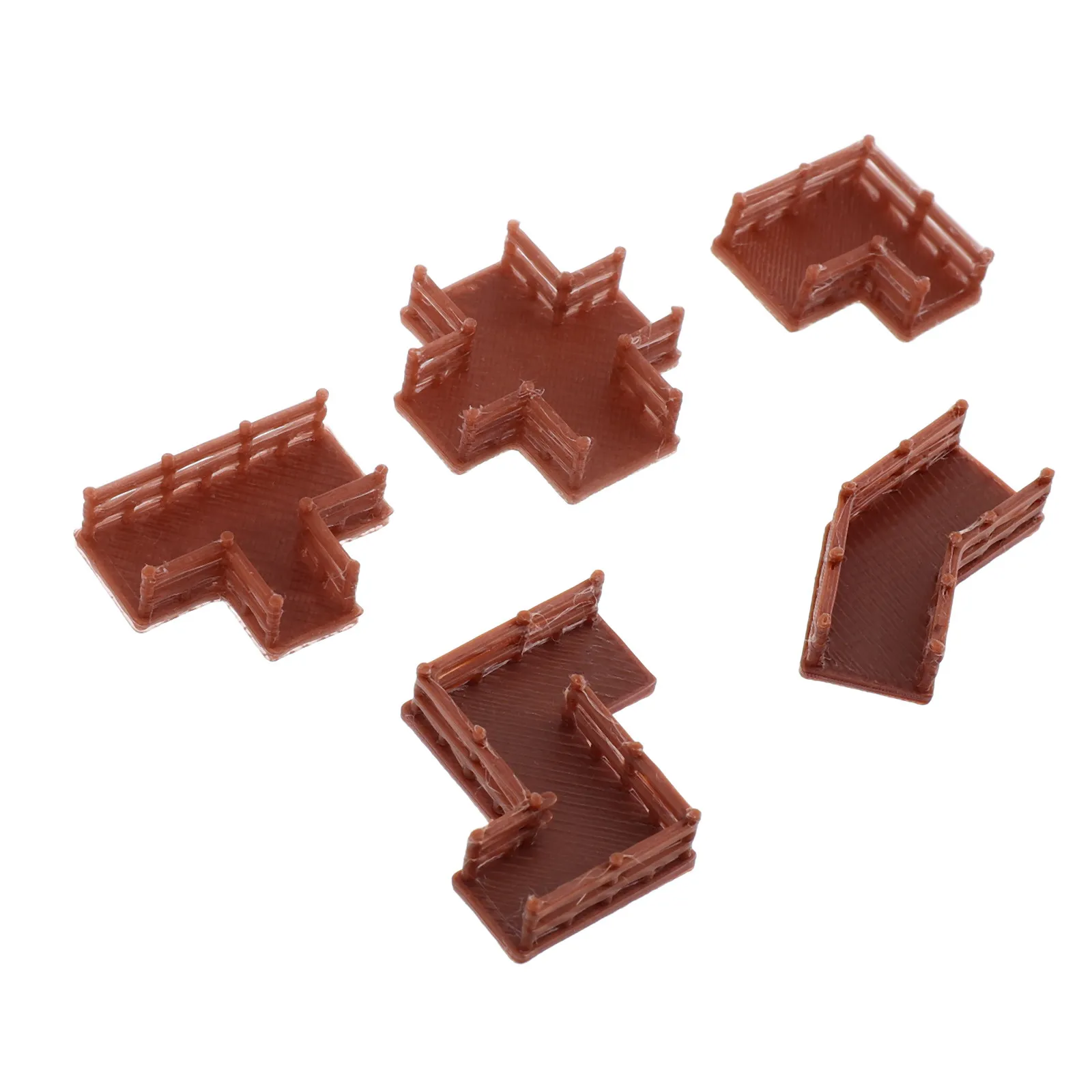 5Pcs Micro Landscape Stairway Plank Pathway Interface Platform Aquarium Decor Terrarium Decoration Small Fish Tank Landscaping