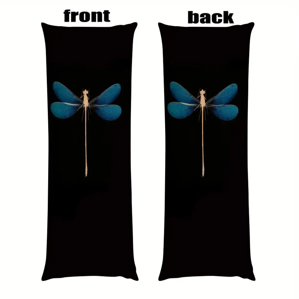 1pc Ultra Soft Body Pillowcase Dragonfly Double-Sided Printed Pillow Cover for Adult Bedding Cushion Cover Not Fade