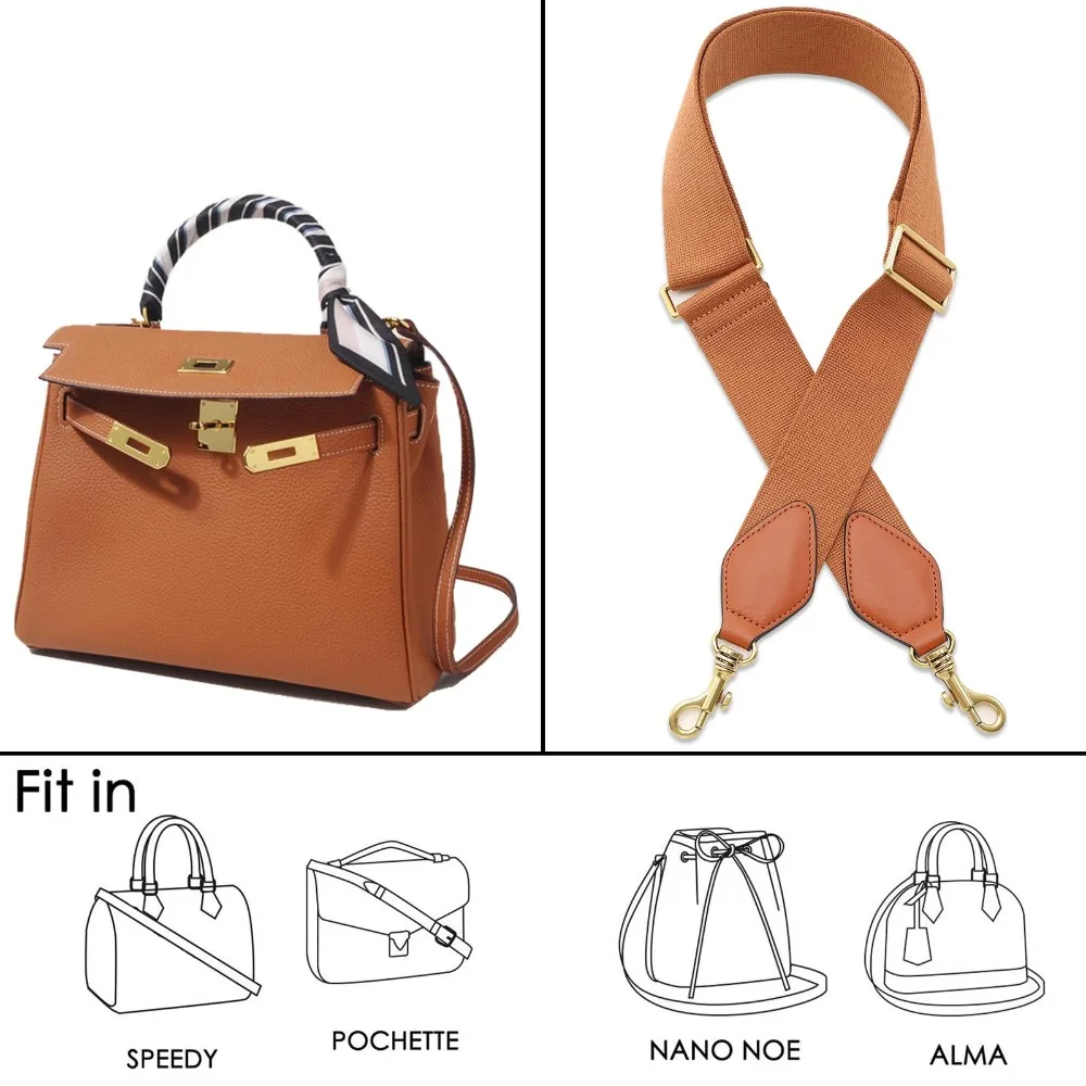 

Wide Purse Strap Replacement Crossbody Adjustable Canvas Leather Relieve Heavy Shoulder Pressure For Women Handbags Luggage Bags