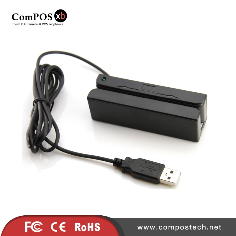 Mini Msr 90mm Long Usb 3 Tracks Hico Magnetic Strip Reader MSR1300