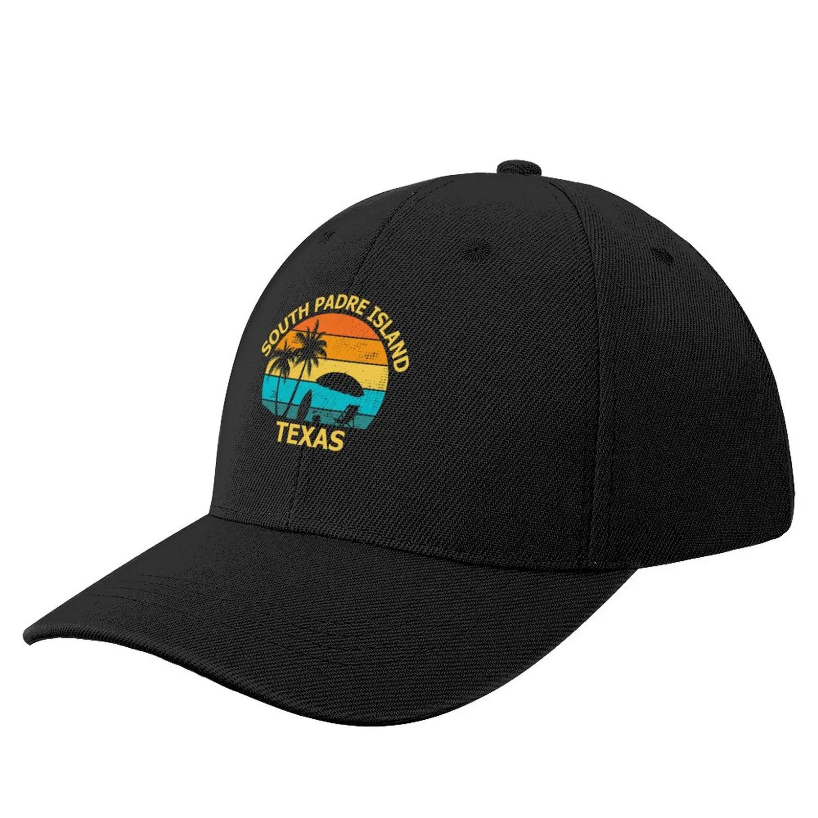 South Padre Island Texas Beach Surfer Vacation Souvenir holiday Baseball Cap Hats Women's Hat Men's