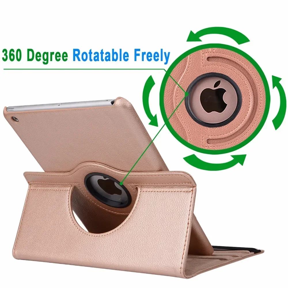 360 Degree Rotating Leather Smart Sleep Awake Cover Case for Apple iPad Pro 9.7 2016 A1673 A1674 A1675 Coque Capa Funda