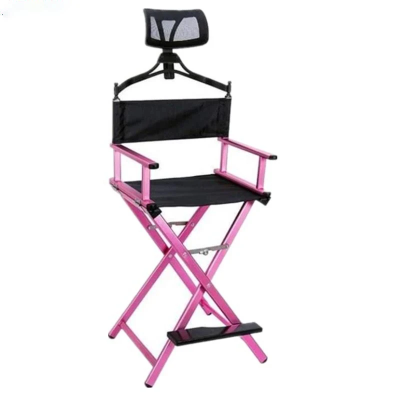 Folding Outdoor Canvas Chair Aluminum Alloy Leisure Chair With Headrest Outdoor Beach Chair Office Makeup Chair