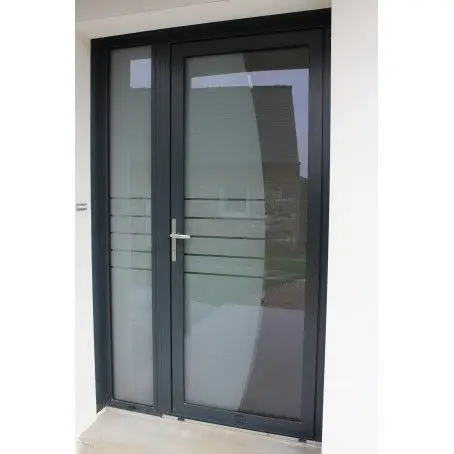Hurricane Impact Thermal Break Aluminum Double Doors Tempered Glass Low E Glass Swing Door Exterior Front French Casement Doors 2 Hurricane Impact Thermal Break Aluminum Double Doors Tempered Glass Low E Glass Swing Door Exterior Front French Casement Doors 2