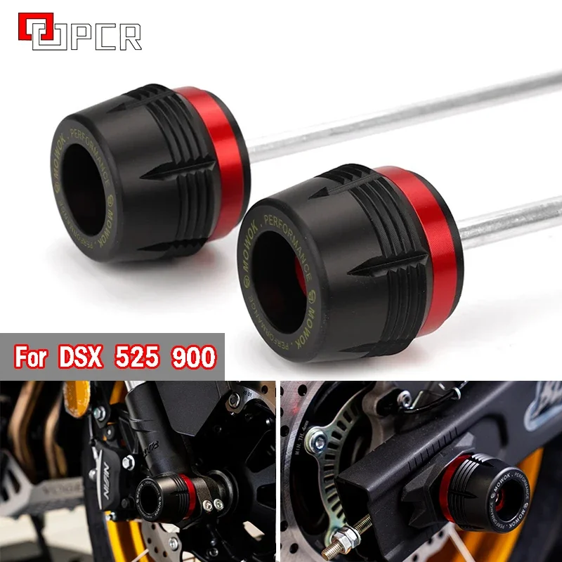 

For Voge 525 DSX 525 DS525X 900 DSX 900 2024 2023 Motorcycle Rear Front Wheel Fork Frame Slider Protector Axle Fork Crash Slider