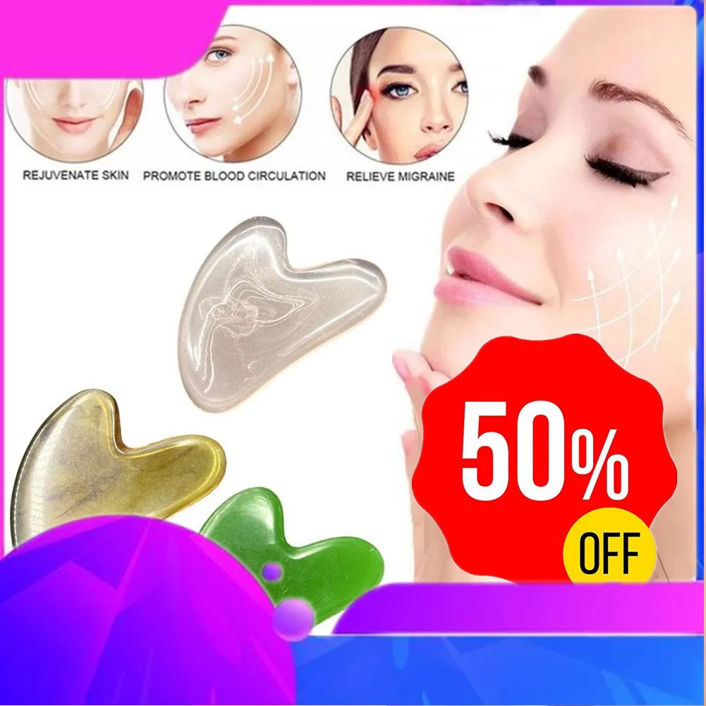 

Каменная массажная доска Гуа Ша для лица, розовая кварцевая пластина, нефритовый массажер для лица, скребки, инструменты для лица, шеи, спины, тела
