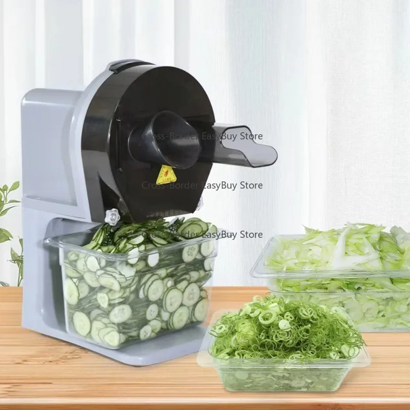 Commercial Electric Multifunction Vegetable Cutter Garlic Chipping Carrot Scallion Slicer  for  Restaurant