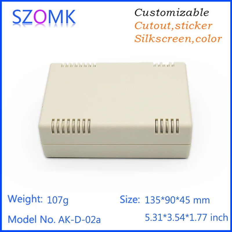 Plastic enclosure for electronics plastic case (1Pcs) 133*90*45mm black plastic project boxes plastic electronics project box