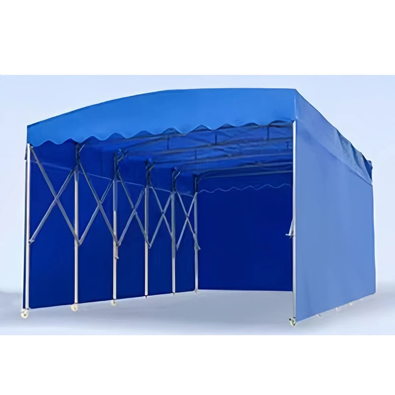 Hot Sale   Galvanized Pipes  PVC Shade  Roof Canopy  Folding Push Pull  Tent for Car Garage  Storage