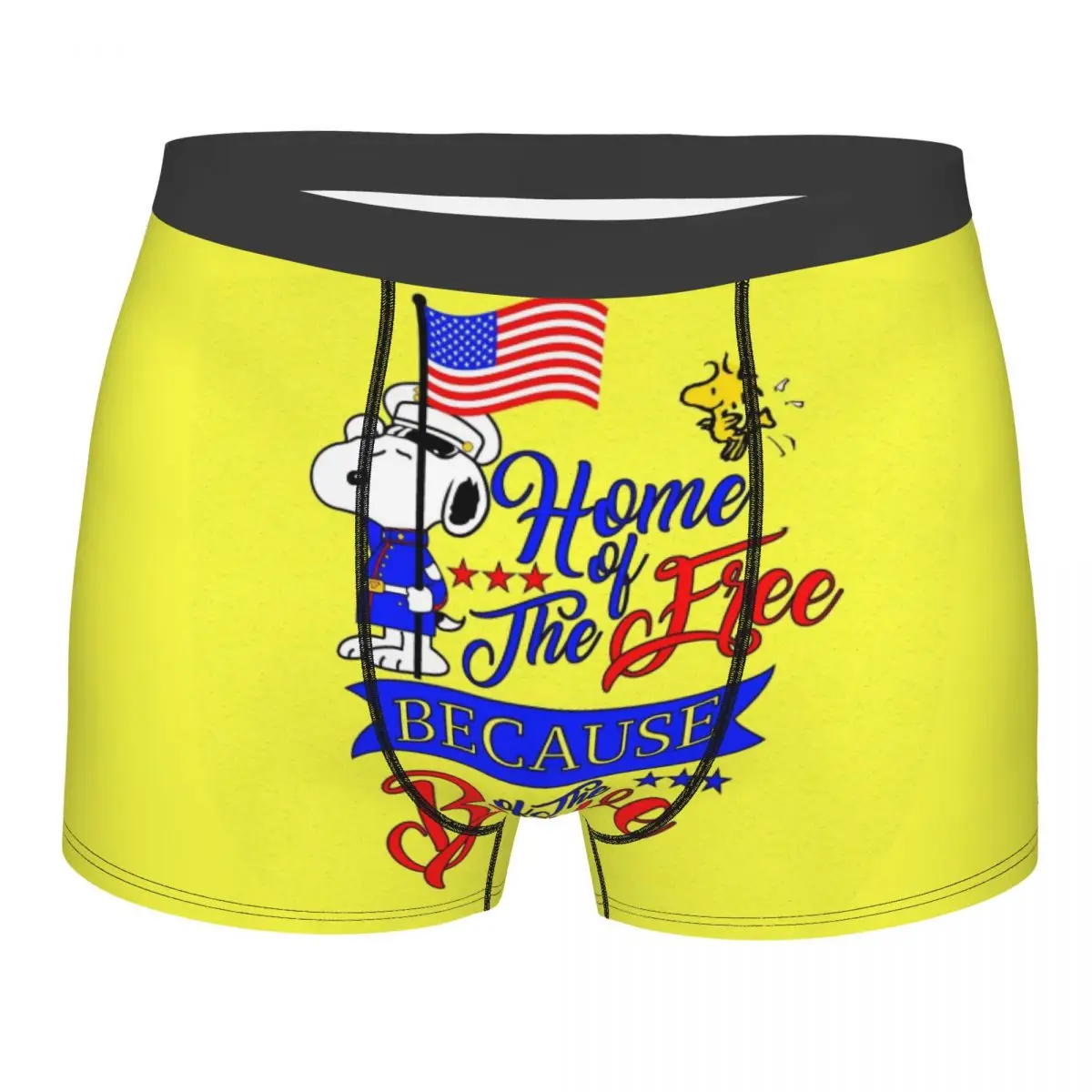 Custom S-Snoopys Boxer Shorts For Homme 3D Printed Cute Cartoon Underwear Panties Briefs Breathable Underpants