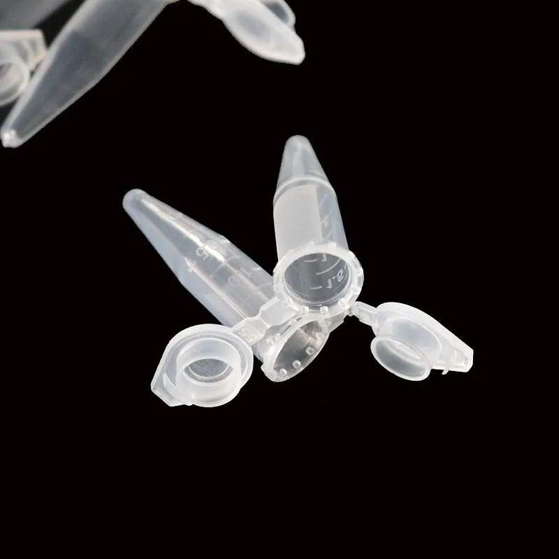 50 pezzi di Mini centrifuga per provette in plastica trasparente unità di gestione da 1.5ML per la scuola di contenitori per campioni di laboratorio