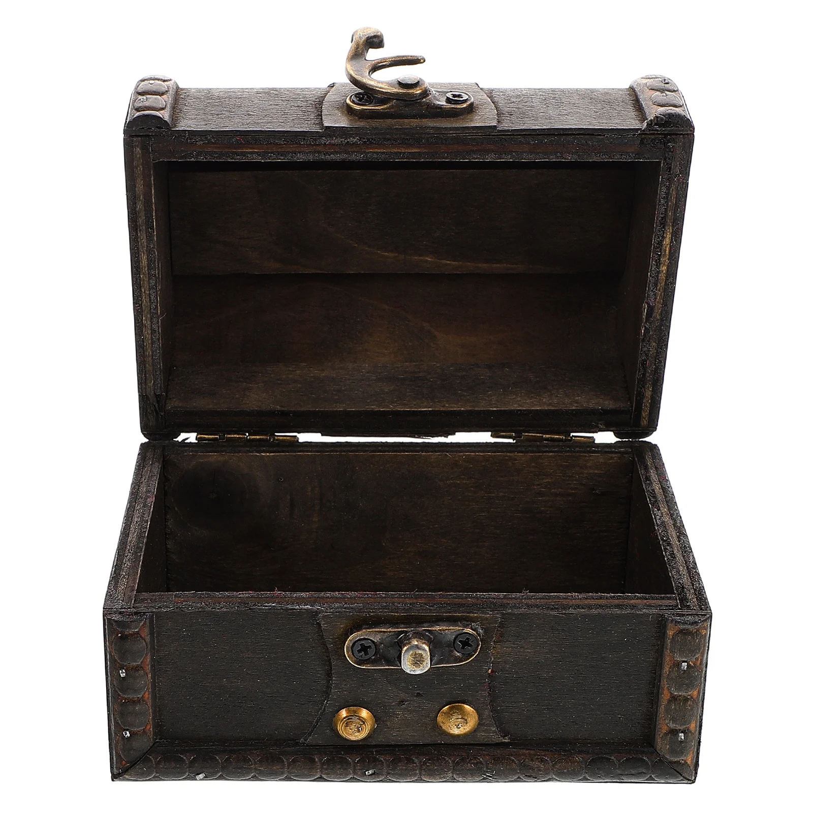 

Wooden Desktop Storage Box Chinese Vintage Style Large Capacity Jewelry Organizer Delicate Wood Case Desk Organizer Keepsake