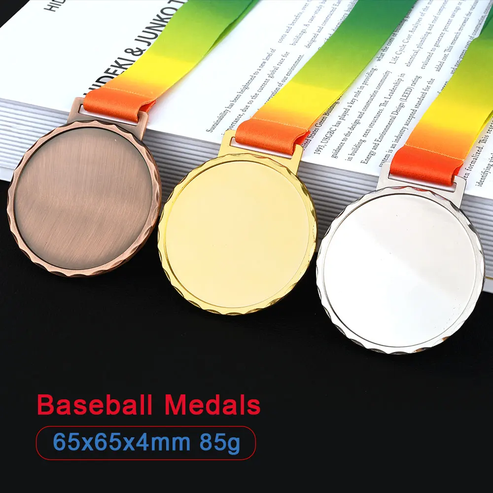 Manufacturer Wholesale Prints Sticker Metal Craft Zinc Alloy Brass Race Award Custom Logo Sport Sublimation Blank Medal