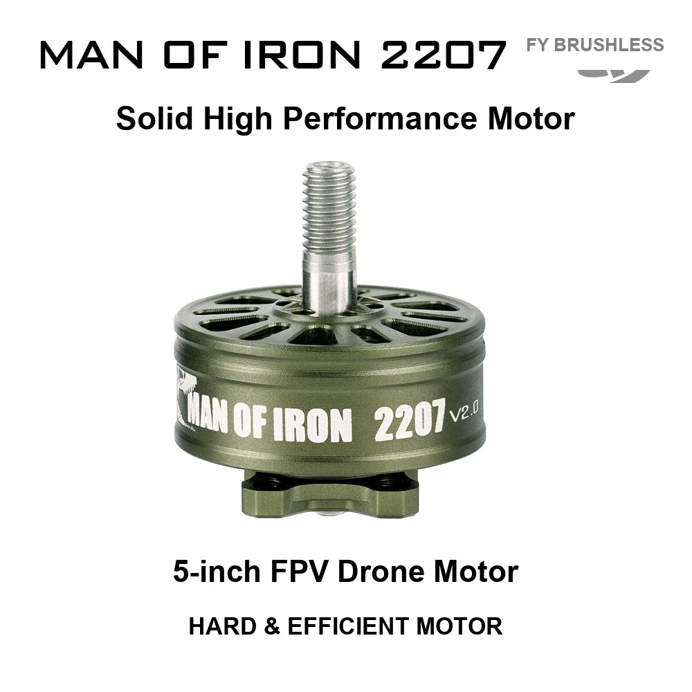 4PCS SIRIUS MAN OF IRON 2207 v2.0 1950KV 2050KV 2150KV Brushless Motor 5 Inch 6 Inch FPV Racing Drone Freestyle Long Range Motor