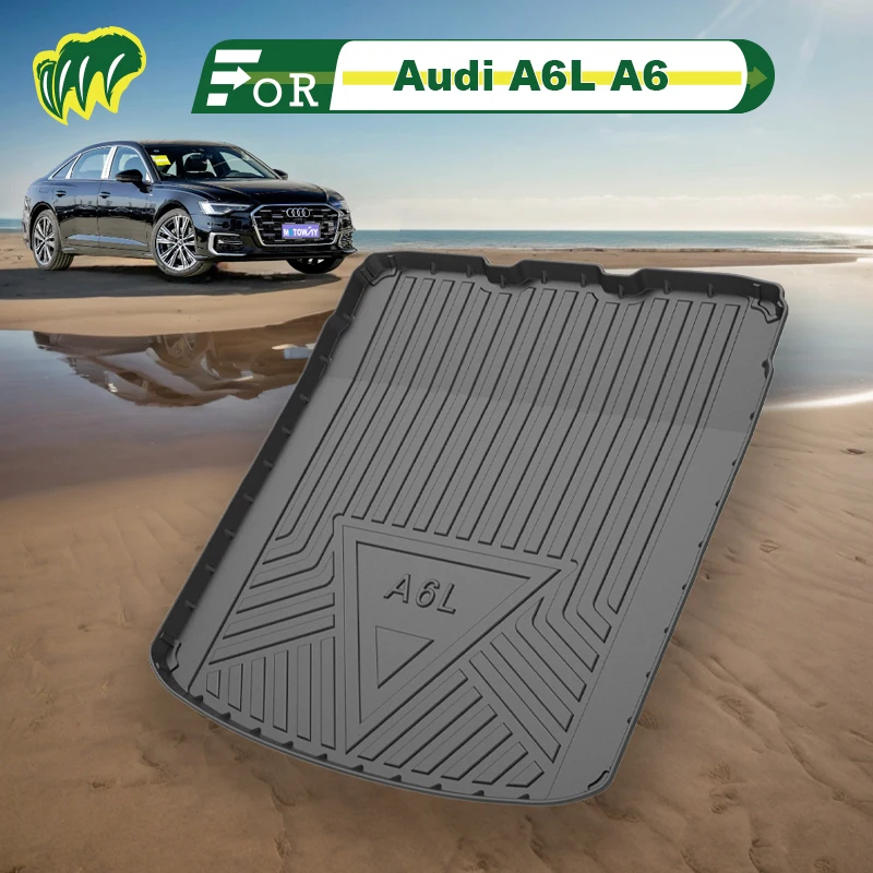 

For Audi A6L A6 19 2020 21 22 2023 2012-2024 Custom Fit Car Trunk Mat All Season Cargo Mat 3D Shaped Laser Measured Trunk Liners