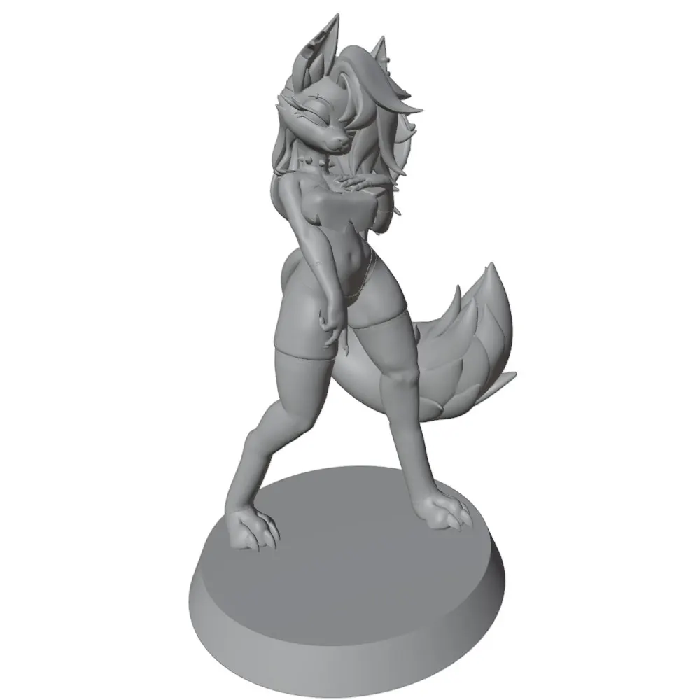 1/24=75mm-1/10=175mm Anime Character Statue GK Miniature 3D Printed Gray Model Figurine DIY Doll Model Unassembled And Unpainted