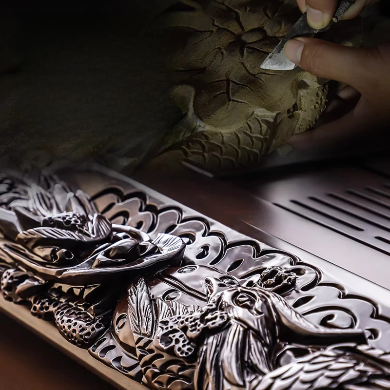 Living Room Luxury Tea Tray Magnetic Drainage Accessories Pot Decorative Tea Tray Wooden Plate Bandeja Madera Home Products