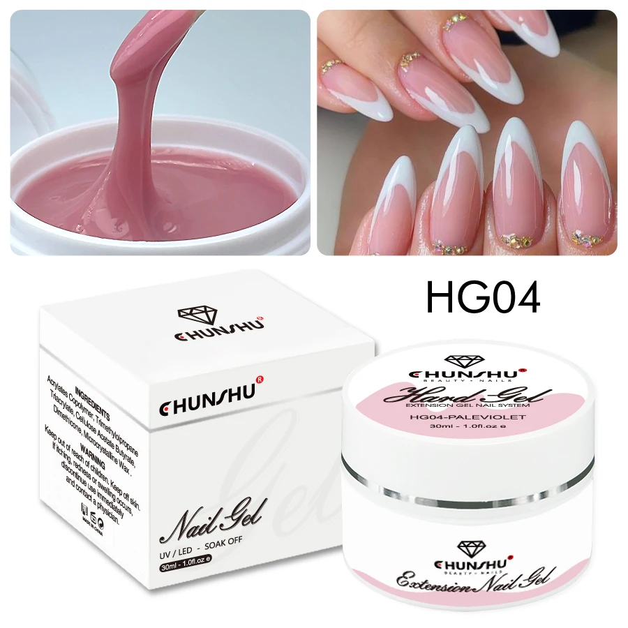 30ML harde gel voor nagelverlenging melkwit bouwer constructor gel zelfnivellerende versterking nagelgels camouflage manicure