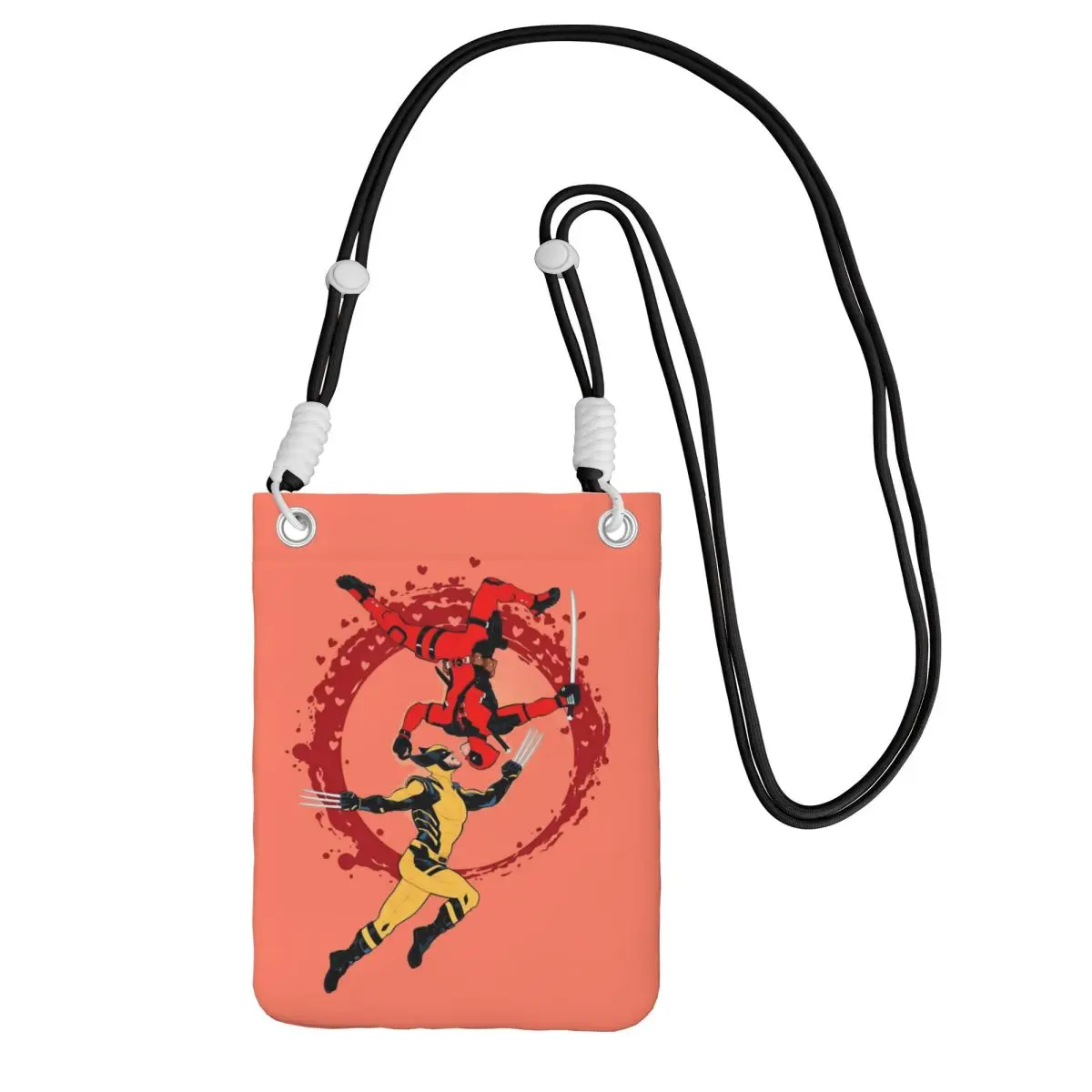 

Custom Wolverine Mobile Phone Bag for Women Men Cool Comics Animation Shoulder Crossbody Bag Key Bag Mini Shoulder Purse Wallet