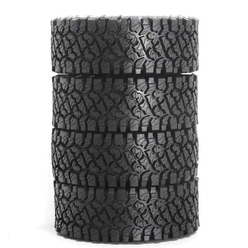 ABUM-Durable 4Pcs 1.9Inch 118Mm Rubber Tires For RC Enthusiasts With 1/10 TRX4 SCX10 90046 W186 Models