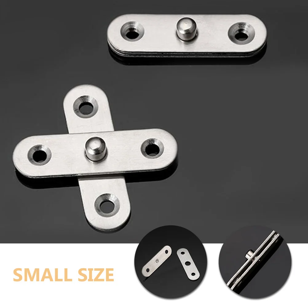 20 Pcs Hidden Hinge Door Hinges Small 360 Degree Pivot Rotation 201 Stainless Steel Rotating