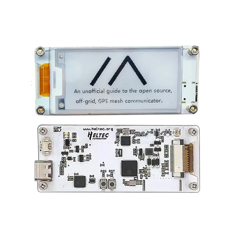 Imagem -02 - Heltec Lora Meshtastic de Papel sem Fio Esp32-s3fn8 Mais Sx1262 Lote Wi-fi Lora Ble Eink Display