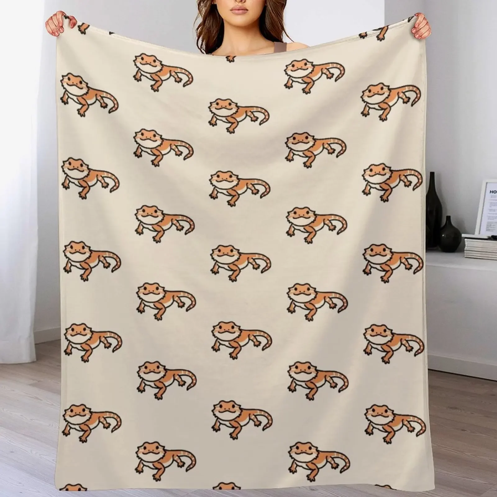 

Red Bearded Dragon Throw Blanket Plush Summer christmas gifts Bed Blankets