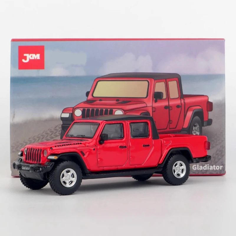 JKM Diecast 1/64 Schaal Wrangler Gladiator Pickup Legering Simulatie Auto Model Spot Eindproducten Hobby Collectie Geschenken
