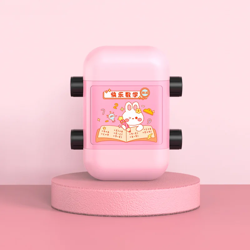 Reusable 2 in 1 Addition Subtraction Digital Teaching Stamps Roller For Kids Within 100 Practice Questions Teaching Math