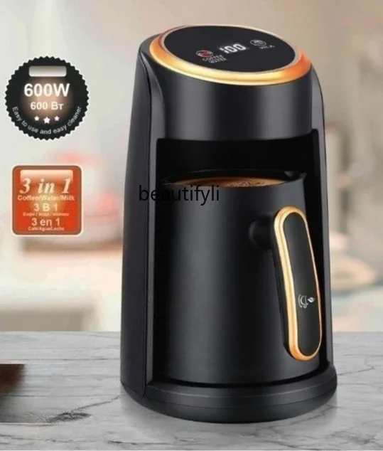 Asmt42 إبريق قهوة غلاية مقاومة لدرجات الحرارة العالية خمر القهوة صانع الشاي البصري سخان الحليب