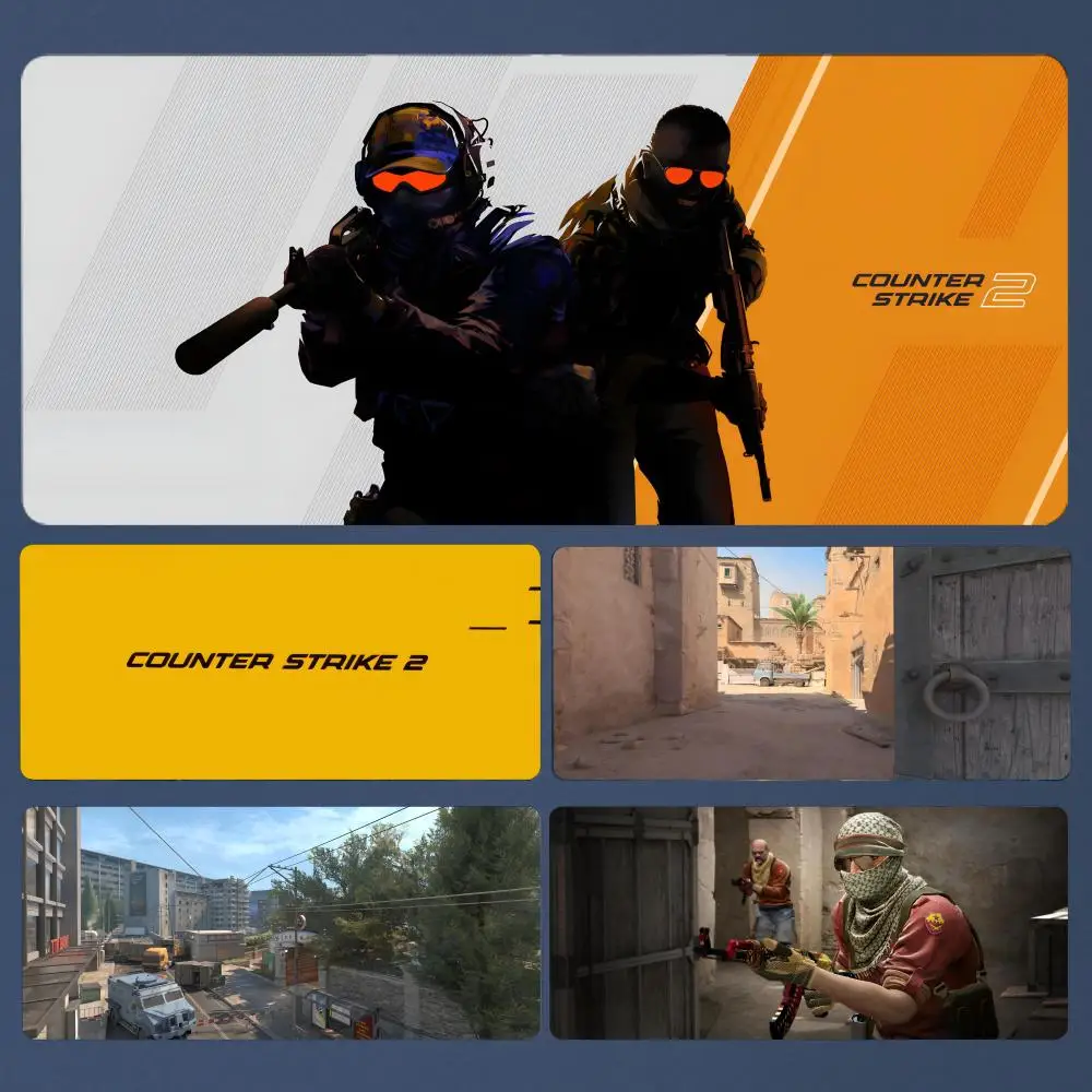 

Pc Game CSGO 2 Mousepad Large Gaming Mouse Pad LockEdge Thickened Computer Keyboard Table Desk Mat