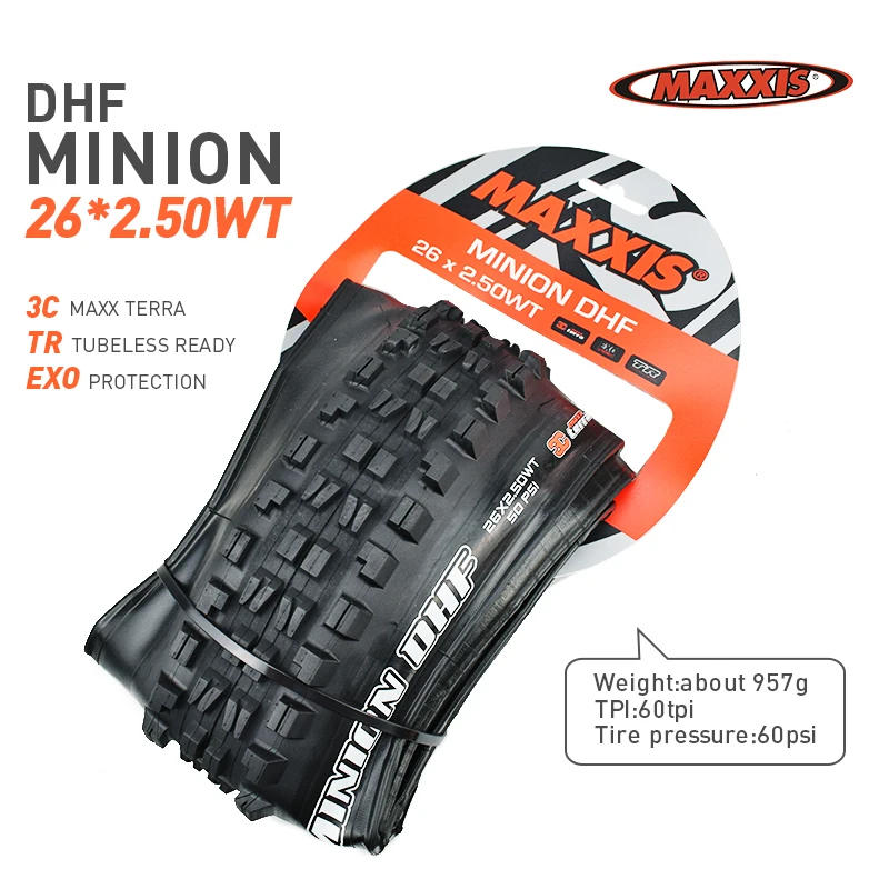 MAXXIS 26 Bicycle Tire TR EXO TR 26*2.4 26*2.1 26*2.3 26*2.5 Mountain Bike Folding Tyre MINION DHF/DHR/HIGH ROLLER/Crossmark view 6