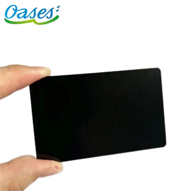 

pieces Custom Stainless Steel Black Metal RFID Metal NFC CardCustom