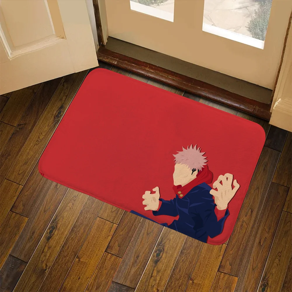 

Jujutsu Kaisen Doormat Bathroom Mat Welcome Home Bedrooom Carpet Doormat Entrance Door Kawaii Rug Room Mats Kitchen Decoration