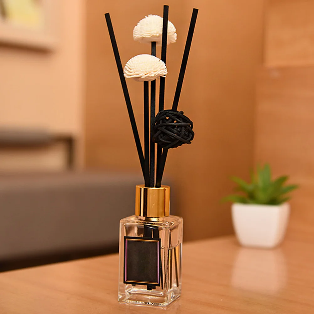 

50pcs Aroma Diffuser Sticks 3Mm 26.5Cm Black Rattan Reed For Home Fragrance Air Purifying Essential Oil Dispenser Aroma Diffuser