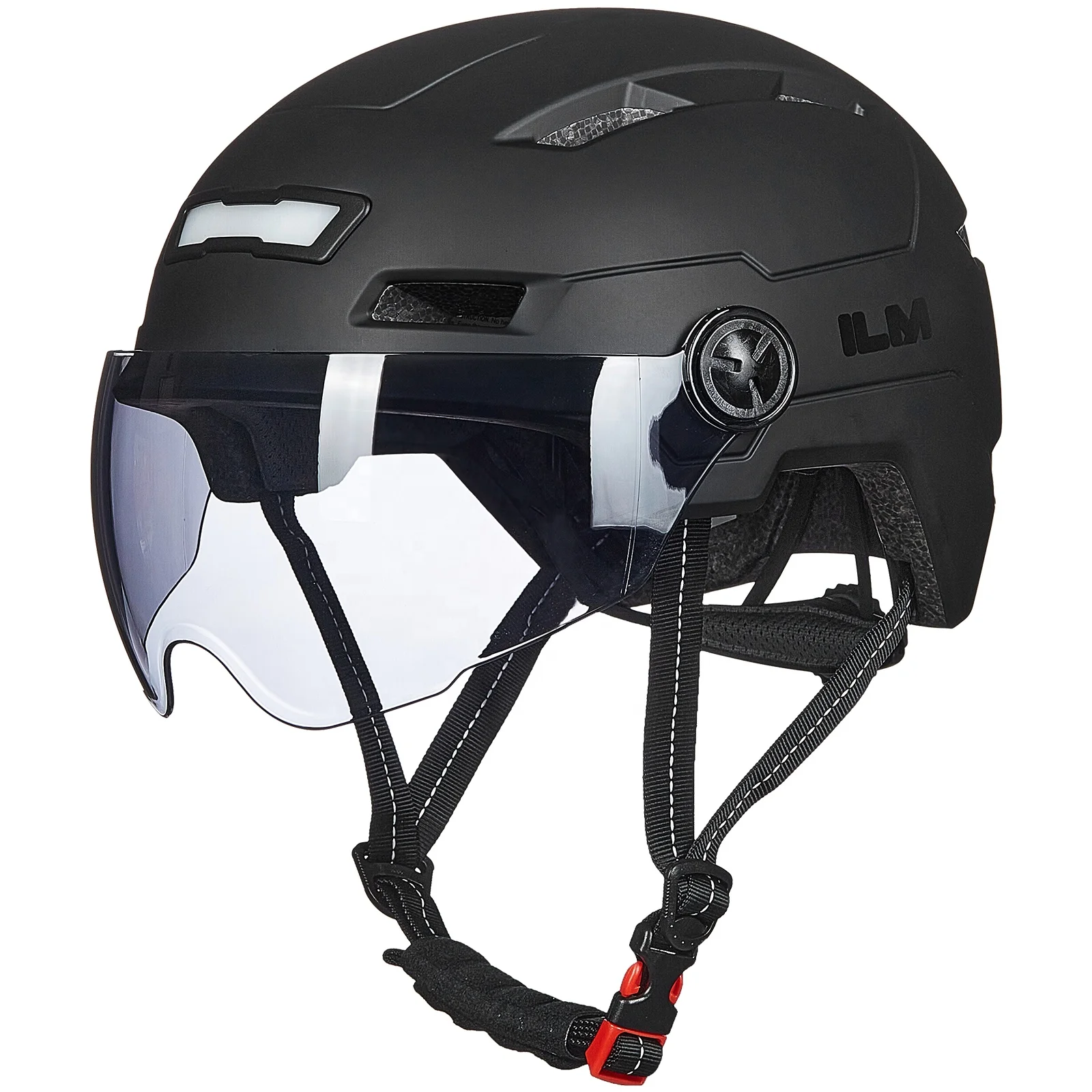 

STLFILM Adult Bike Helmet USB Rechargeable LED Front and Back Light Mountain Road Bicycle Helmets Men Women E3-10L