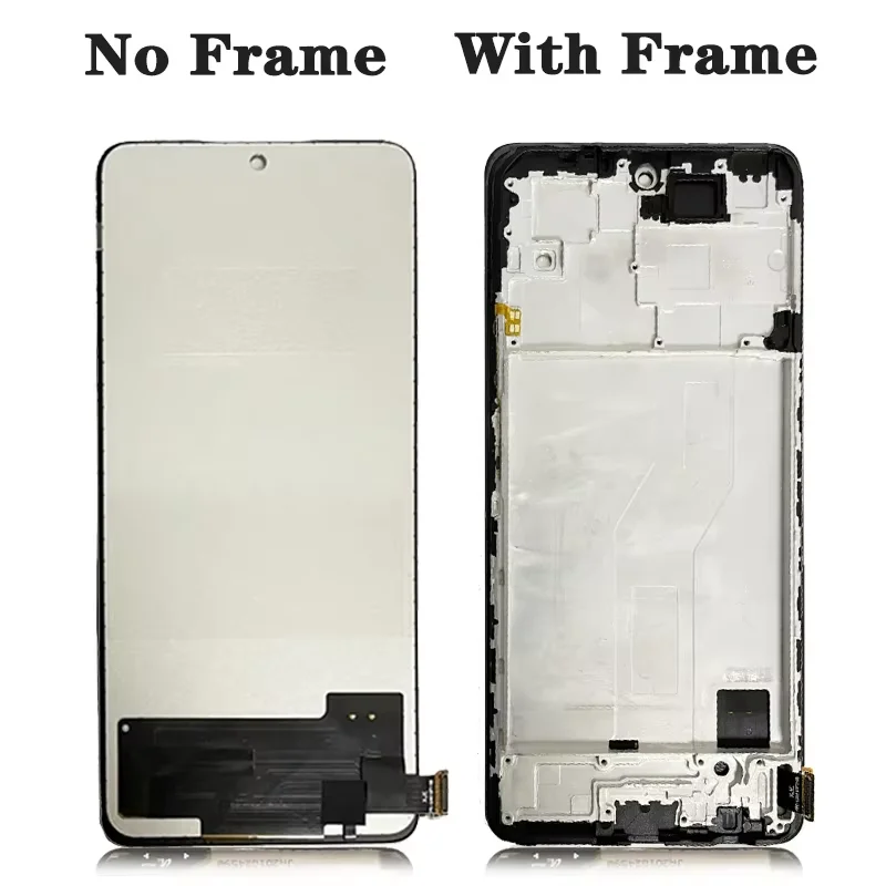 6.67 "AMOLED dla Redmi Note10Pro M2101K6G wymiana wyświetlacza dla Xiaomi Redmi Note 10 Pro wyświetlacz LCD ekran dotykowy z ramką — zdjęcie produktu 4