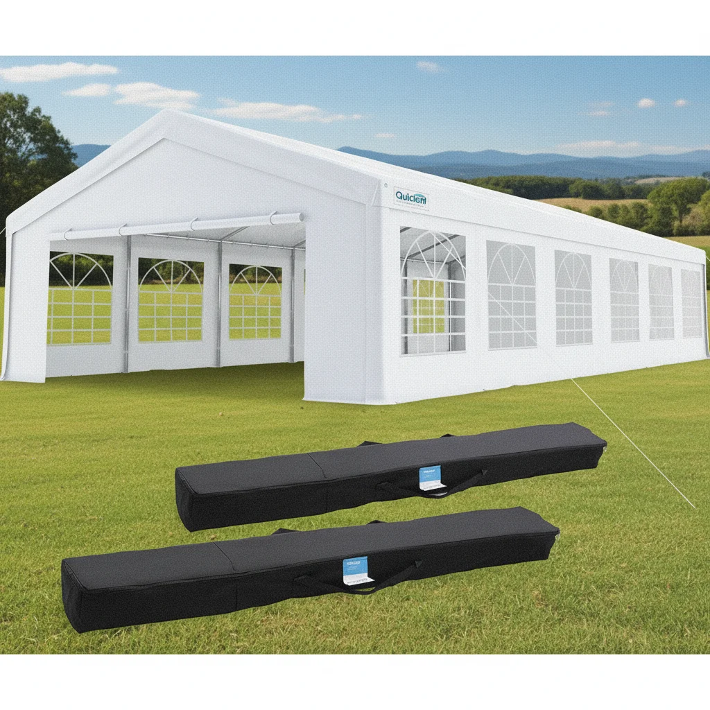

20x40ft Heavy Duty Party Tent Waterproof Outdoor Canopy Carport Wedding Event BBQ Shelter with Storage Bags, Custom