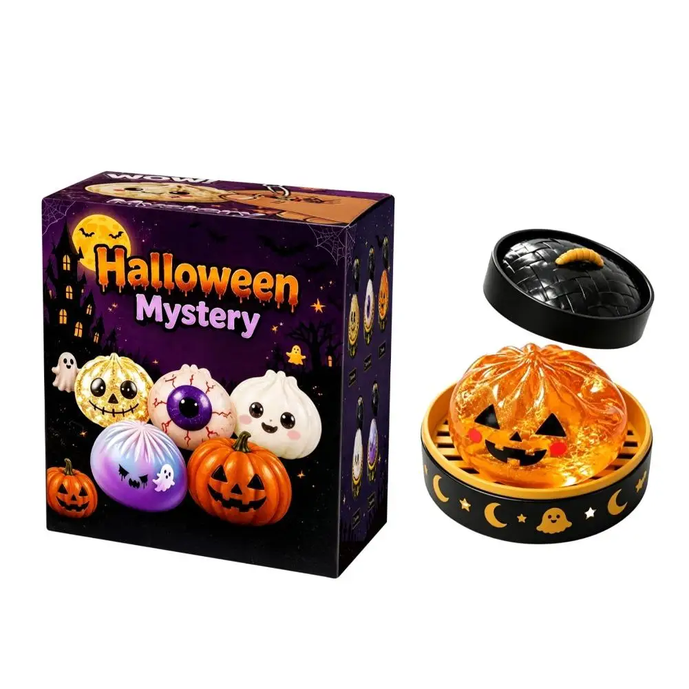 Halloween-Teigtaschen-Quetschspielzeug, Glänzendes Glitzer-Soft-Fidget-Spielzeug, Kürbis-Augapfel-Geister-Stil, Stressabbau-Party-Überraschungsgeschenk – Detail 3
