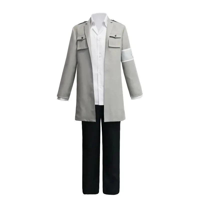 Anime Attack on Titan Marley Military Levi Eren Pieck Finger Cospaly Costume Officer Scout Regiment Coat Halloween Shirt Pants