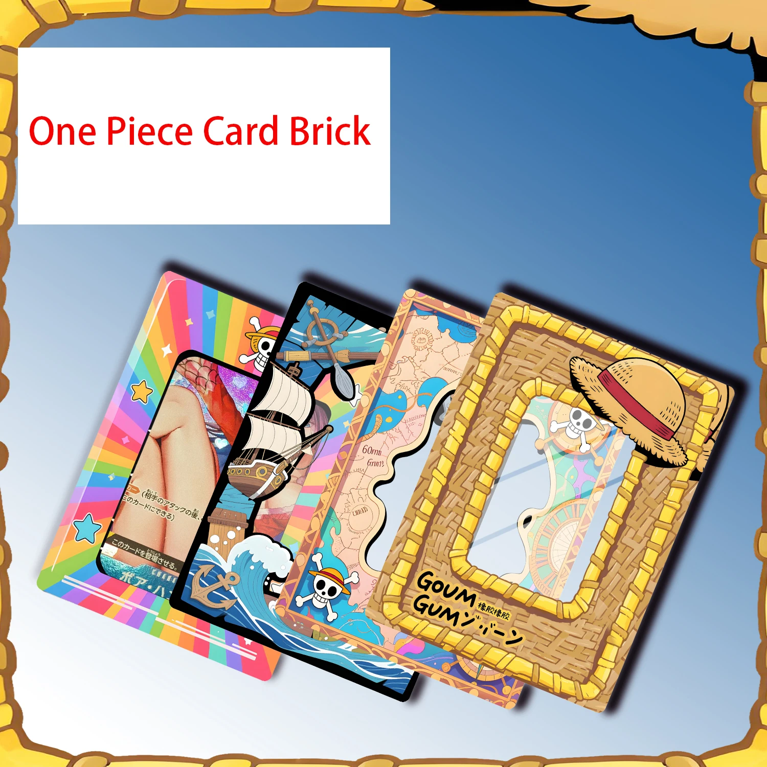 

10 Models Diy Self Made Cartoon One Piece Opcg Card Brick Ws Ptcg Opcg Collection Card Acrylic Card Storage Brick Gift Toys