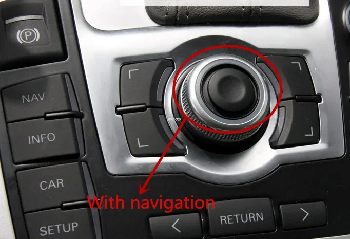 MMI Knob Joystick Button Cap Cover Repair Kit With navigation For audi A6 C6 Avant allroad Quattro 2006-2011